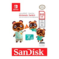 Memoria Microsdxl Sandisk 512 Gb Nintendo Switch Animal Crossing
